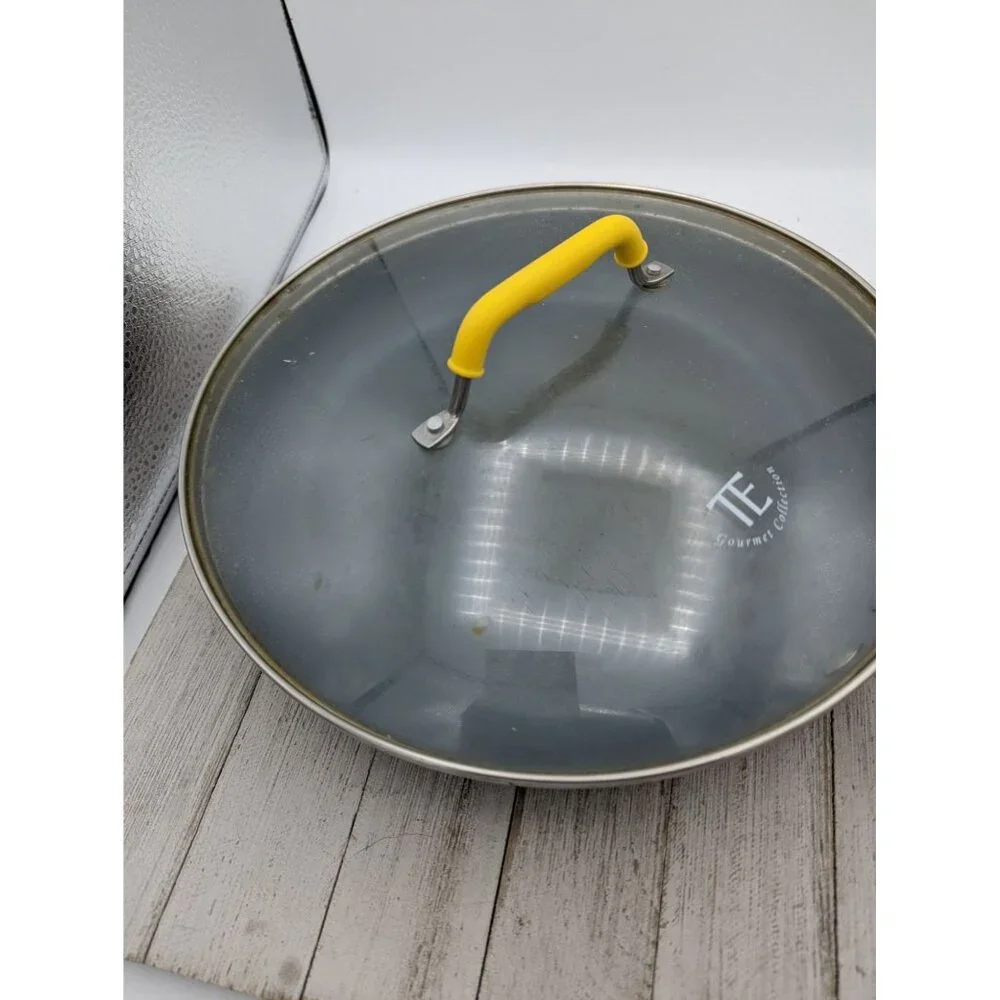Todd English Limited Collection Green Pan 11" Frying Pan Skillet Lid Yellow - Picture 3 of 11